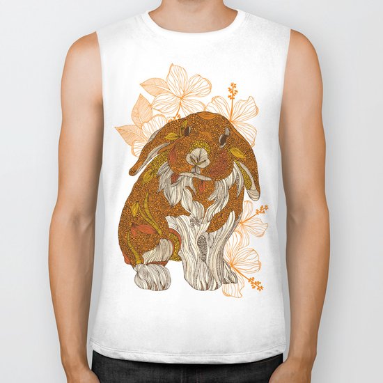 Hello little bunny Biker Tank