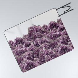 Amethyst Landscape - Gemstone - Geodes Crystals Picnic Blanket
