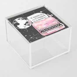 A writer is a world trapped in a person Acrylic Box