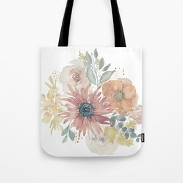 Fall Floral Bouquet Tote Bag