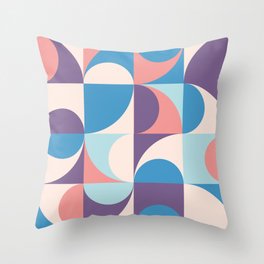 Abstract Vintage Geometry Pattern Seamless Throw Pillow