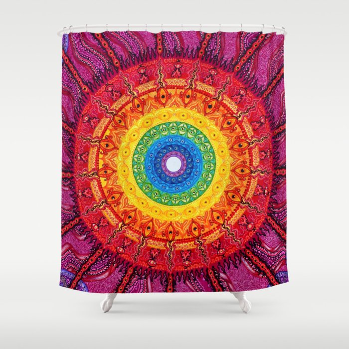 Eye of the Chakra Storm Shower Curtain