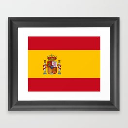 Flag of spain-spain,flag,flag of spain,espana,spanish,espanol,Castellano,Madrid,Barcelona, Framed Art Print