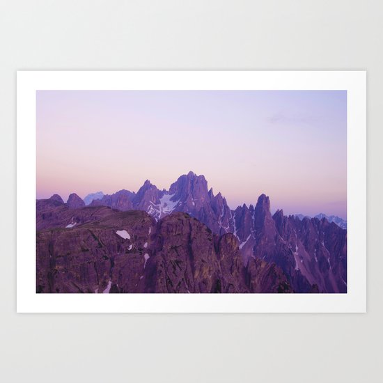 Mountains of Violet Art Print