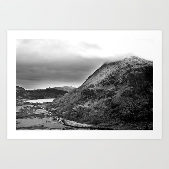 Mount Snowdon, Snowdonia, Wales. Art Print