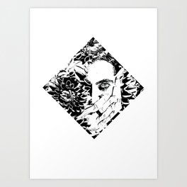 Black Art Print | Digital, Graphicdesign, Abstract, Concept, Pattern, Black And White, Portrait, Mixedmedia, Illustration, Stencil 