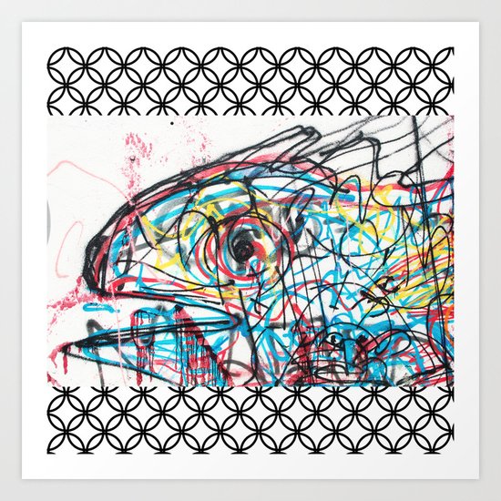 Eye 2 colour Art Print