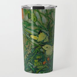 Vincent Van Gogh, Butterflies and poppies Travel Mug