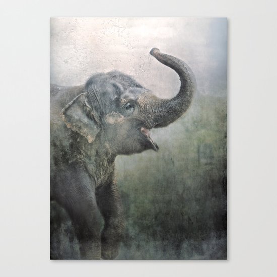 Happy Elephant! Canvas Print