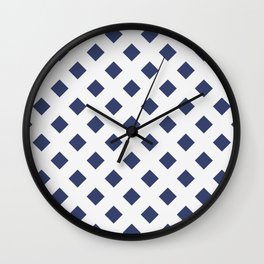 Rombos Check Pattern Wall Clock