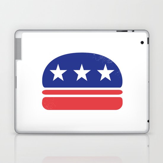 I Vote for Burger! Laptop & iPad Skin