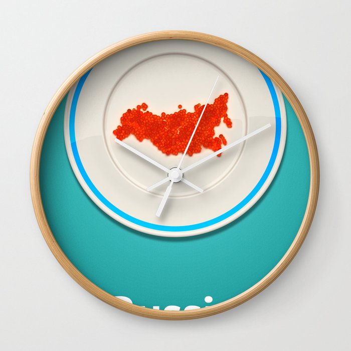 Food: Russia Wall Clock