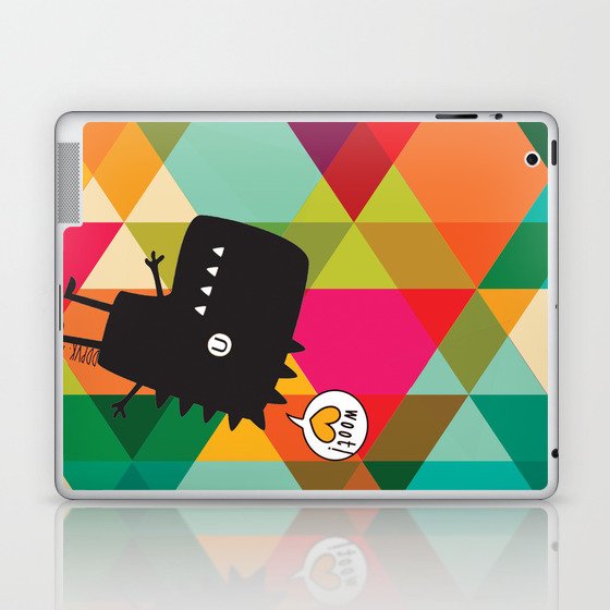 Woot! (Happy Dinosaur) Laptop & iPad Skin