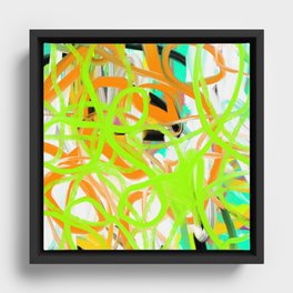 Abstract expressionist Art. Abstract Painting 10. Framed Canvas