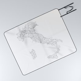 Italy Map, Art Print By LandSartprints Picnic Blanket
