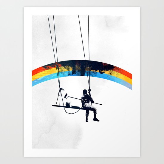 Paint it Black Art Print