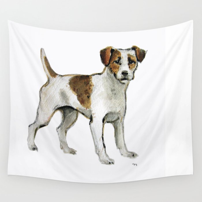 Jack Russell Terrier Wall Tapestry