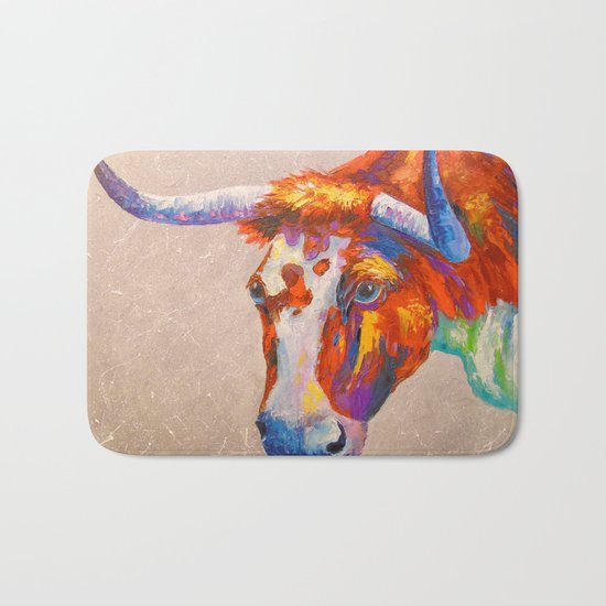 Curious bull, Bath Mat