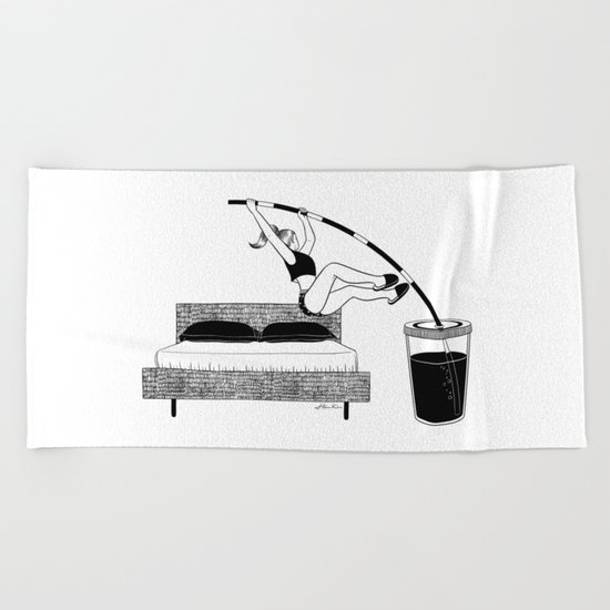 Wake up Beach Towel