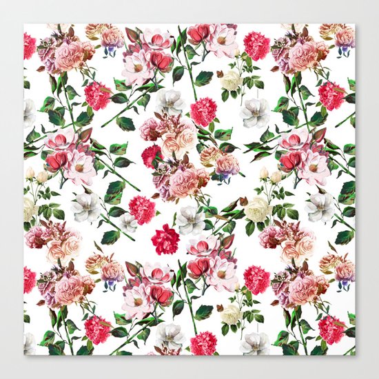 Seamless Floral Pattern Canvas Print