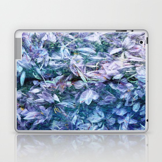 blue purple floral fairy bed Laptop & iPad Skin