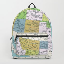 The United States Backpack | Usmap, Vintage, 48States, Graphicdesign, Northamerica, Vintagemap, Map, Atlas, Mapofus, America 