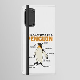 Funny Explanation Of A Penguin The Anatomy Android Wallet Case