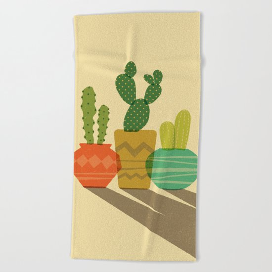 Cactus Trio Beach Towel