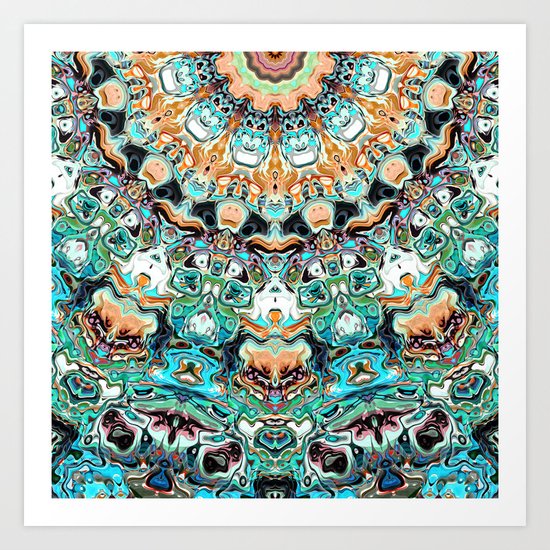 Abstract Colorful Pattern Art Print