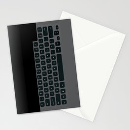 Brushed Metal Keyboard Stationery Cards