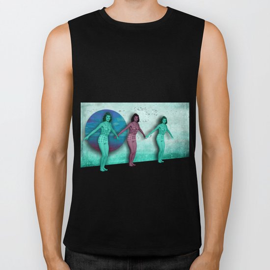 let's swim Biker Tank