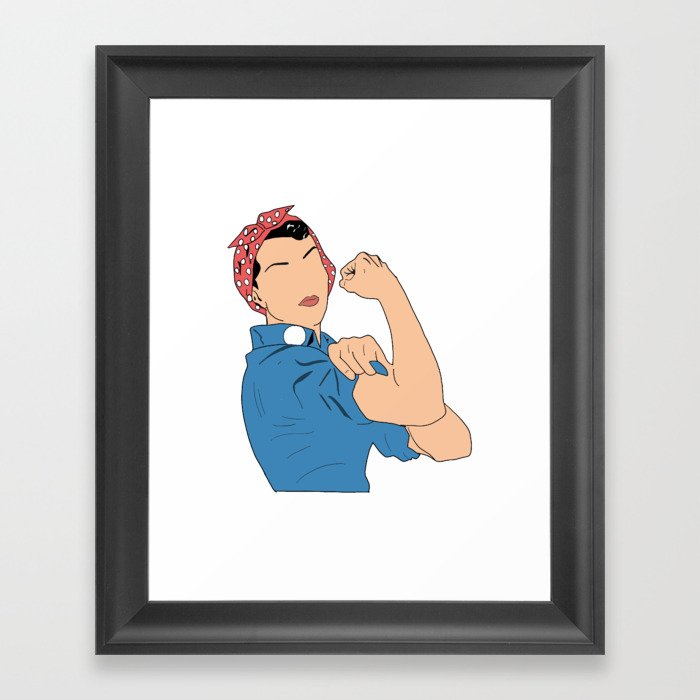 Rosie the Riveter Framed Art Print