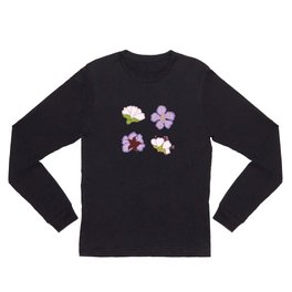 Flower Pack Purple Art Long Sleeve T Shirt | Flower, Blossom, Flowerpack, Purpleblossom, Artwithflowers, Graphicdesign, Purple, Texture, Flowers 