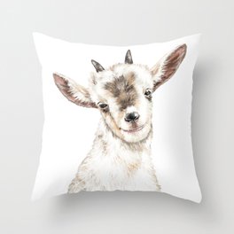 Oh My Goat Throw Pillow