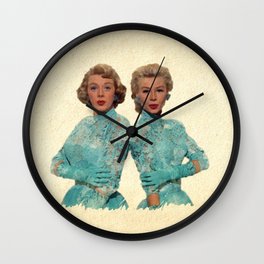 Two Different Faces... (Sisters) Wall Clock