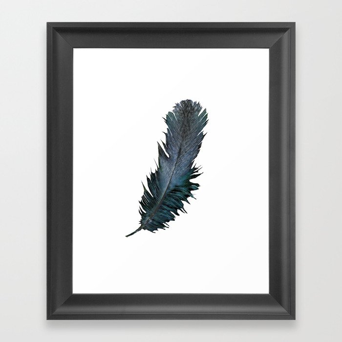Feather - Enjoy the difference! Framed Art Print
