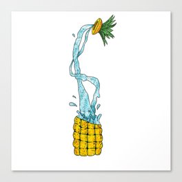 Exploding Pineapple Canvas Print