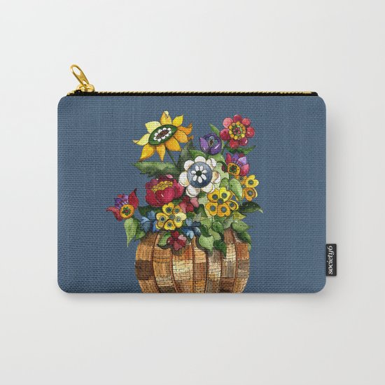 Happy Flowers Carry-All Pouch