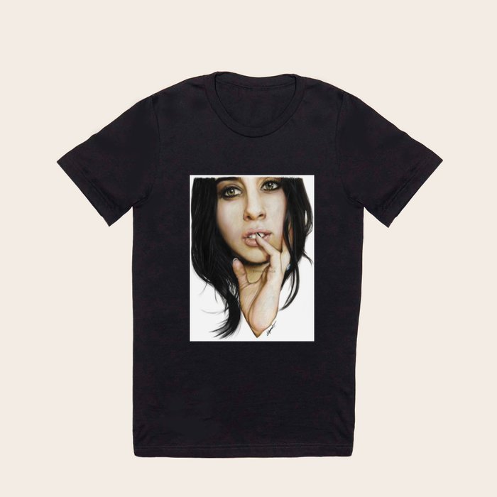 Lauren Jauregui Coloured Pencil Drawing T Shirt by Emilia Apreda