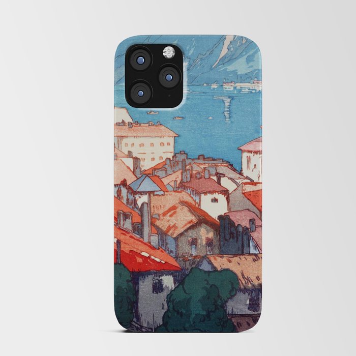 Lugano by Hiroshi Yoshida - Japanese Vintage Ukiyo-e Woodblock Painting - Europe Series iPhone Card Case