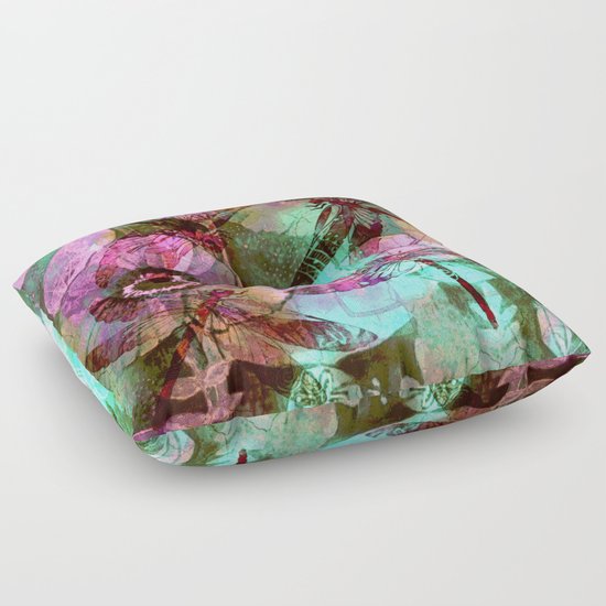 Dragonflies in a Dream Floor Pillow