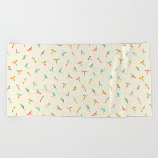 Parrots ! Papagei ! Beach Towel