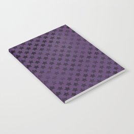 Violet black retro stars Notebook