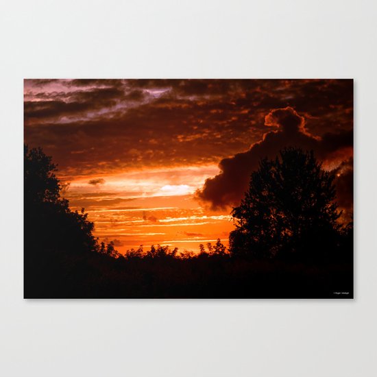 Fire In The Sky Canvas Print