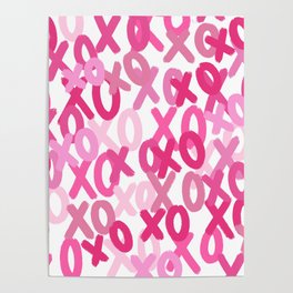 Preppy Pink XOXO Poster