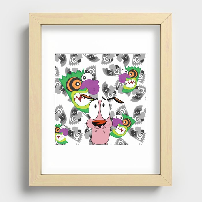 Ooga Booga Courage the Cowardly Dog  Recessed Framed Print
