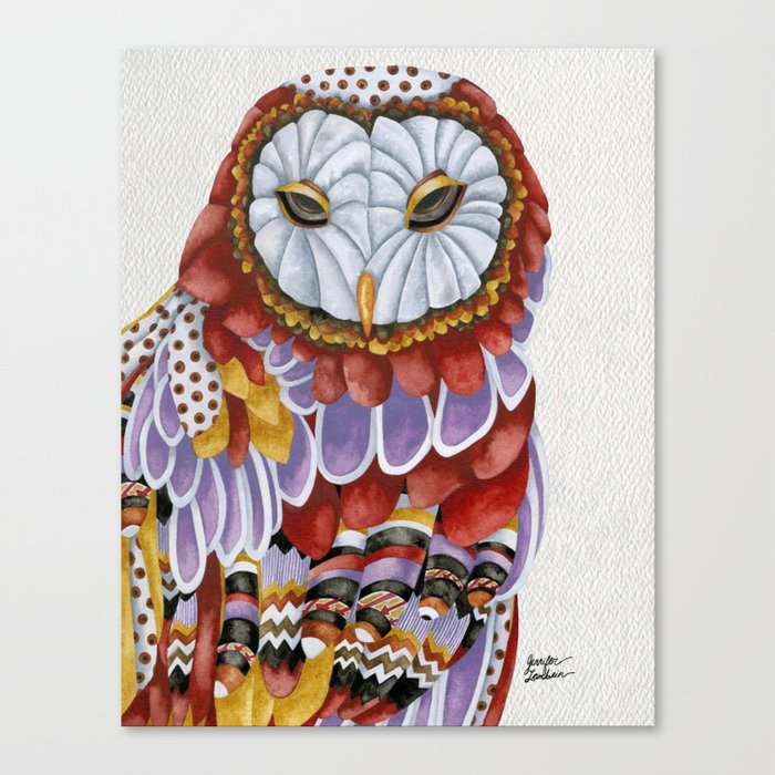 Owl Aura 2 Canvas Print