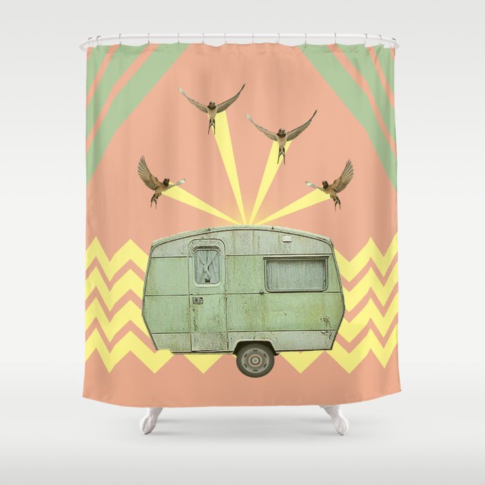 Shower Curtain By Amduf Society6, Travel Shower Curtain