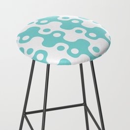 Retro Mid Century Modern Space Age Pattern 858 Aqua Bar Stool