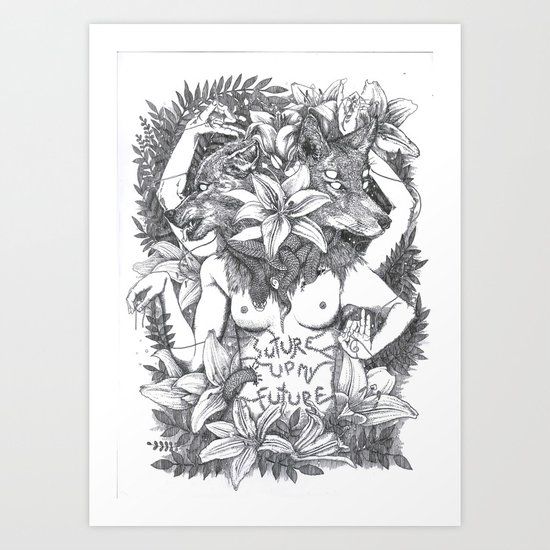 Suture up your future Art Print
